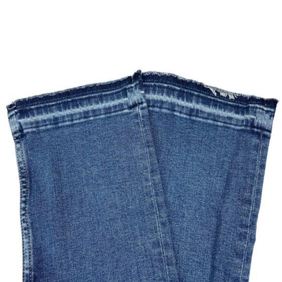 NWT ZARA Low Rise Slim Fit Bootcut Jean Sz 0 Raw Hem - Picture 10 of 10